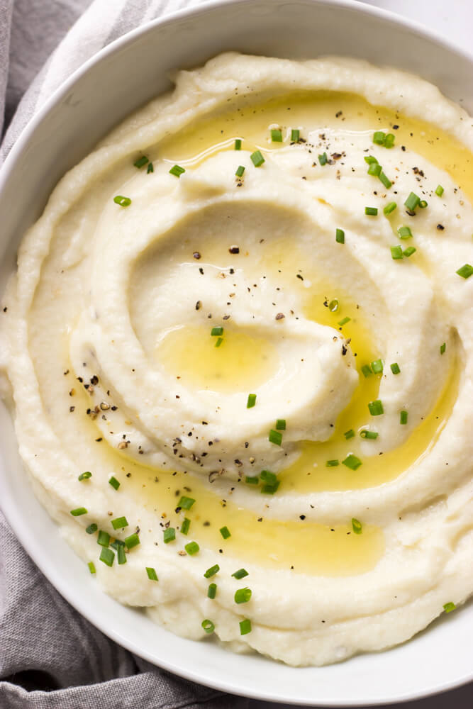 mashed cauliflower with ricotta