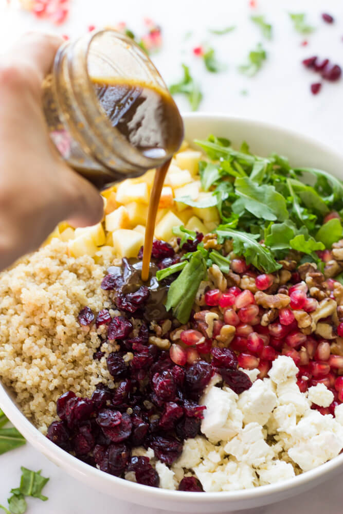 arugula quinoa feta salad