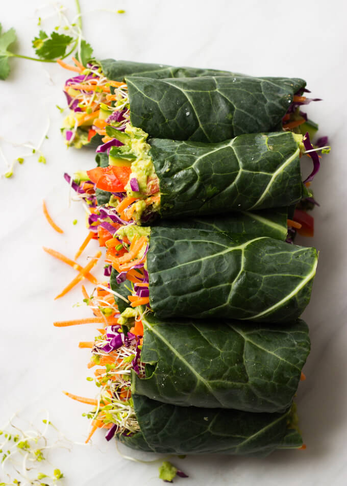 Healthy Veggie Rolls - vegan, vegetarian and completely raw! | littlebroken.com @littlebroken