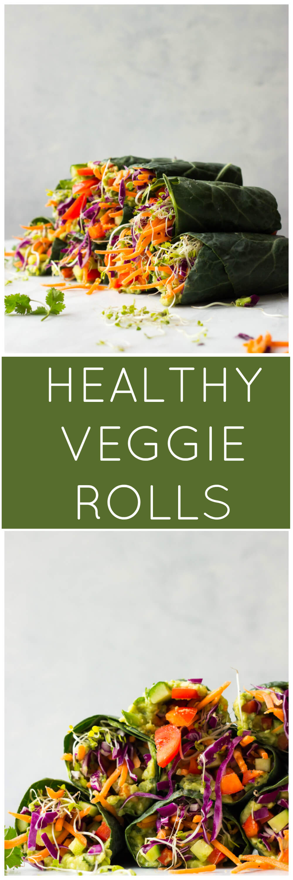 Healthy Veggie Rolls - vegan, vegetarian and completely raw! | littlebroken.com @littlebroken