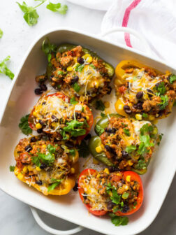 turkey stuffed bell peppers