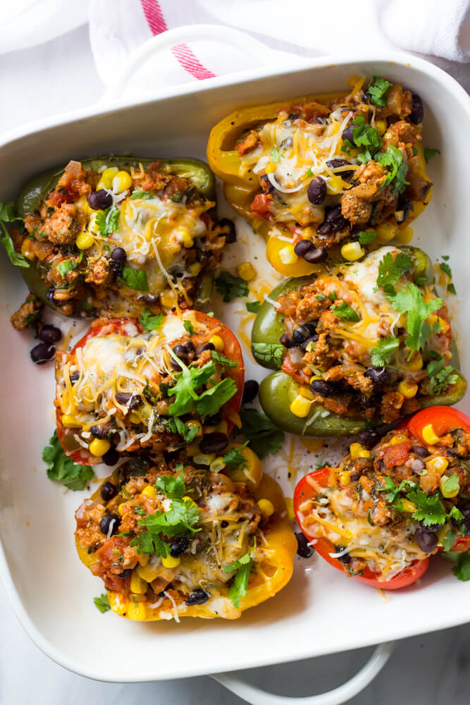 turkey stuffed bell peppers recipe