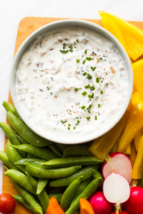 Healthy Greek Yogurt Onion Dip Little Broken