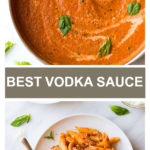 vodka sauce recipe in saucepan