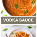 vodka sauce in skillet