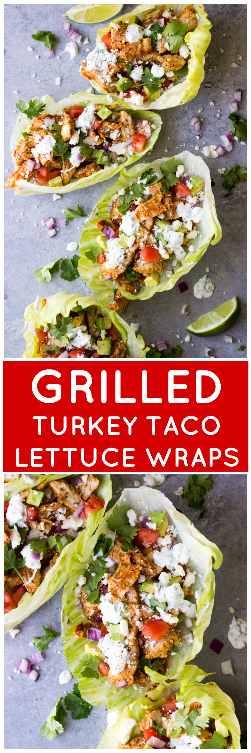 Grilled Turkey Taco Lettuce Wraps Little Broken