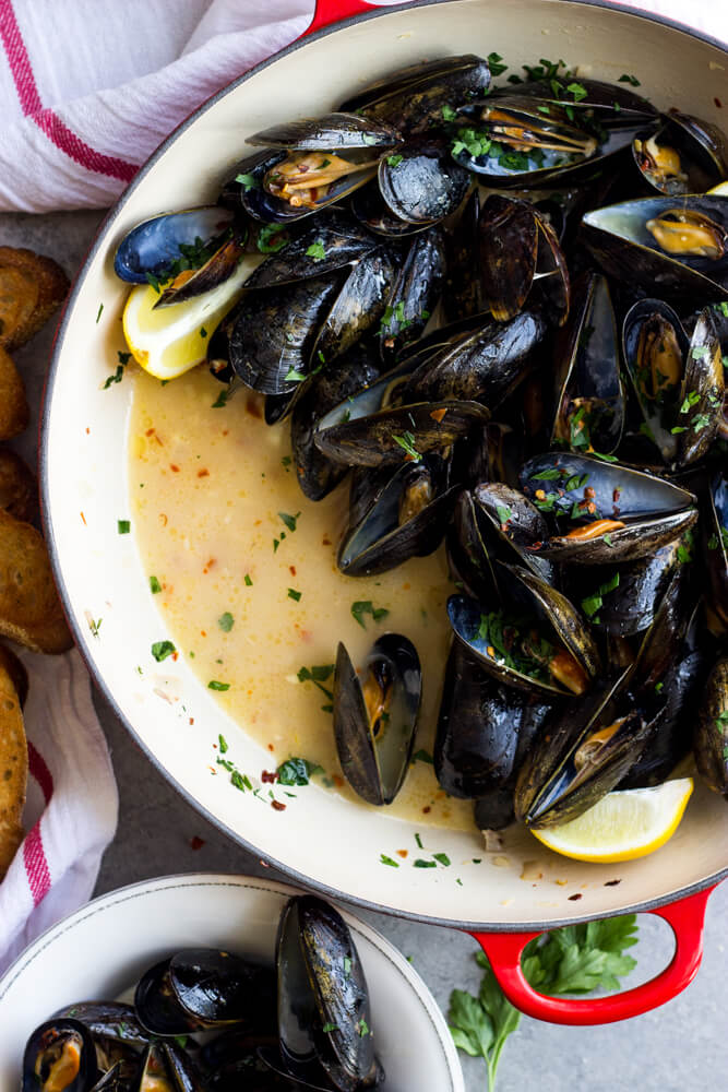 garlic mussels recipe