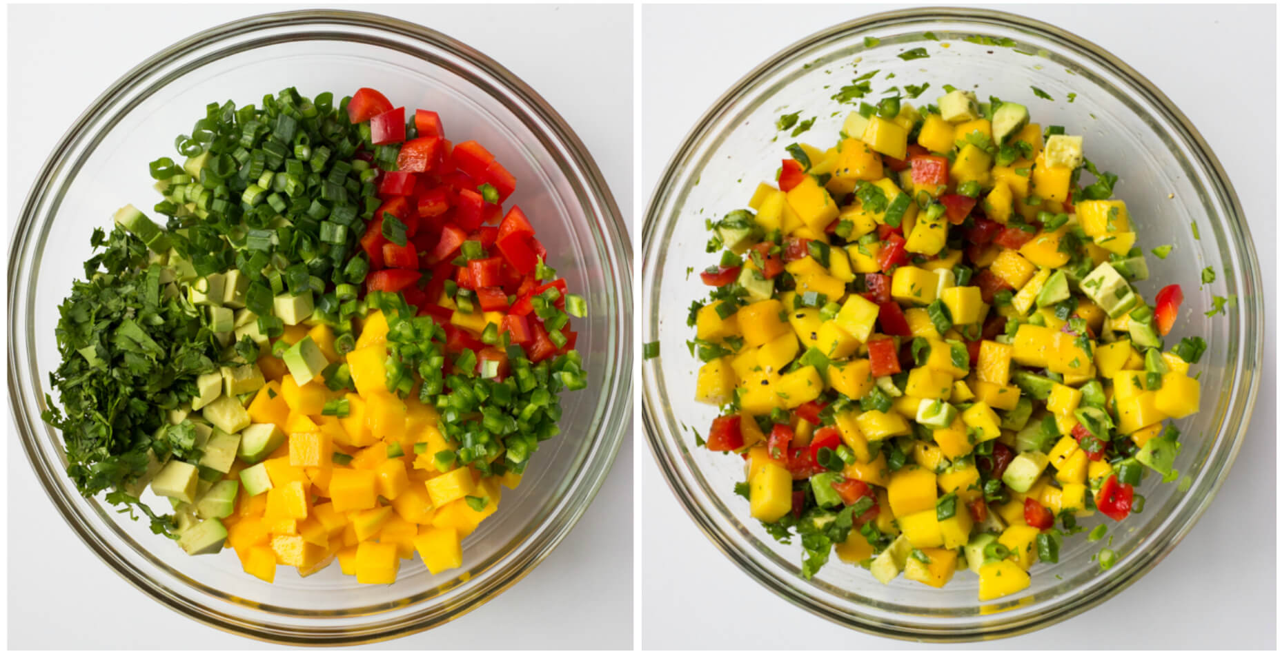 mango salsa in a bowl