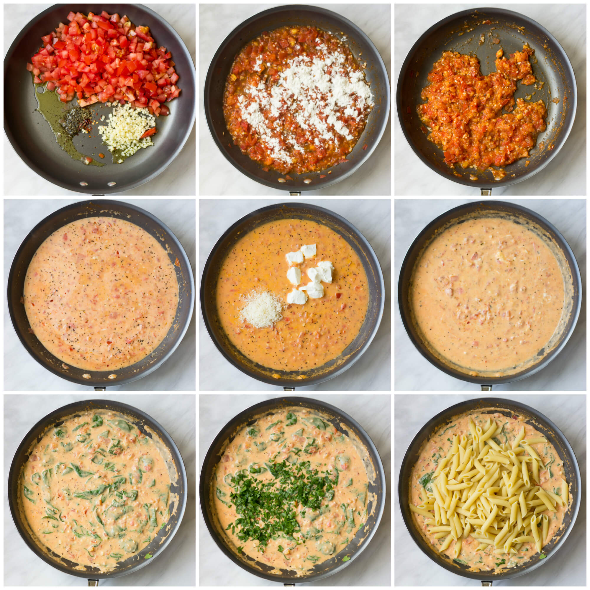 Pasta sauce with on sale milk