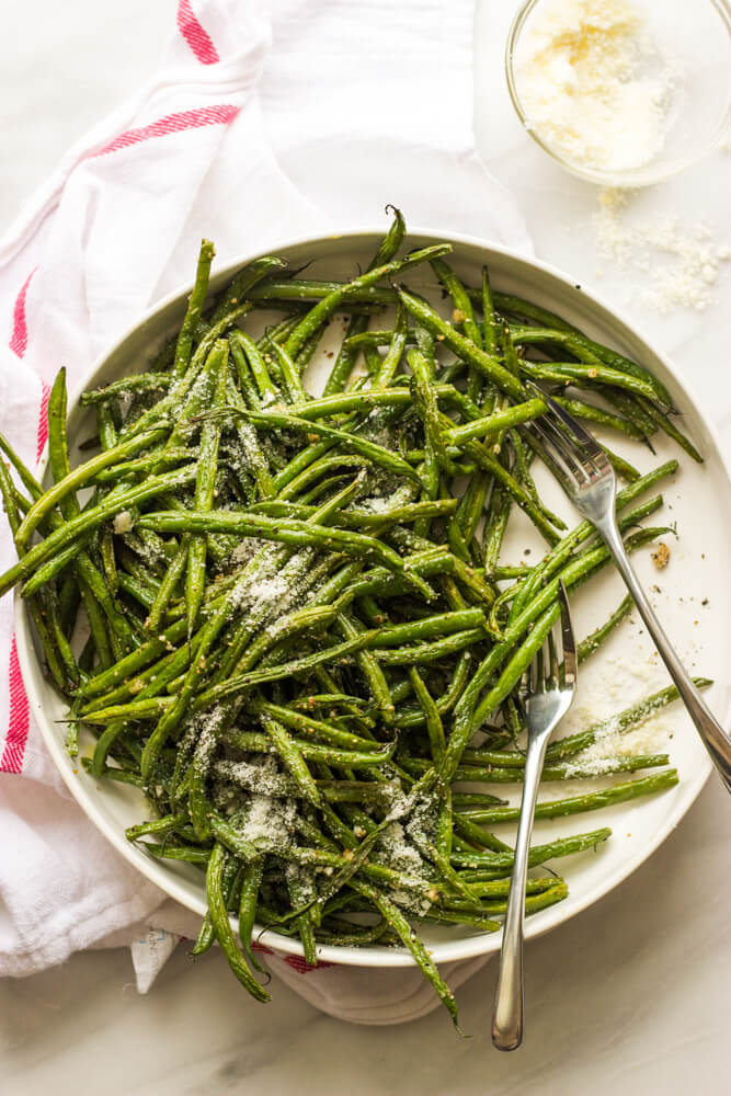 roasted green beans