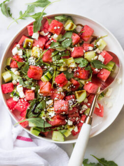 watermelon cucumber salad recipe