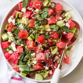 watermelon cucumber salad recipe
