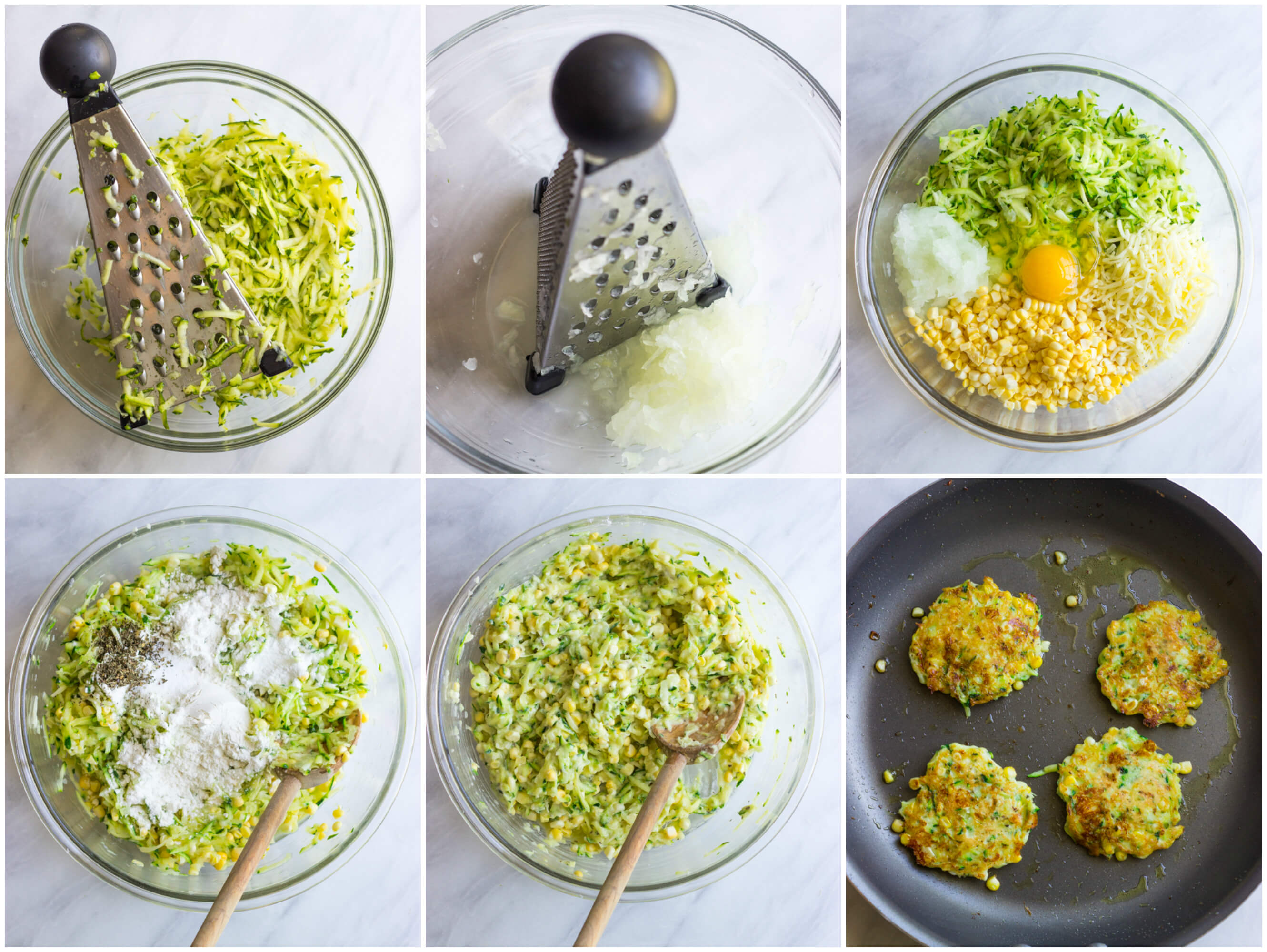 Step by step instructions on how to make fresh corn fritters