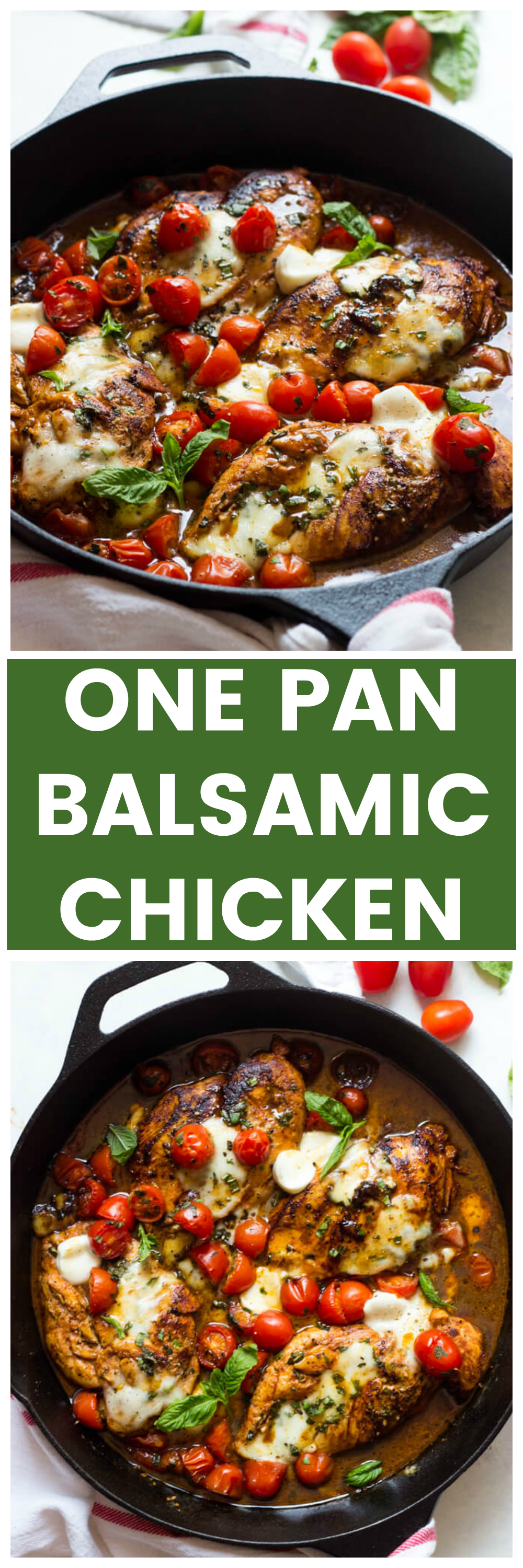 one pan balsamic chicken