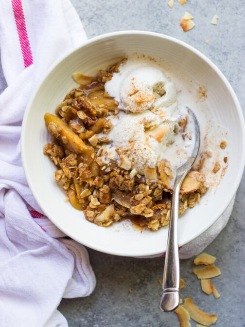 Almond Flour Apple Crisp Little Broken