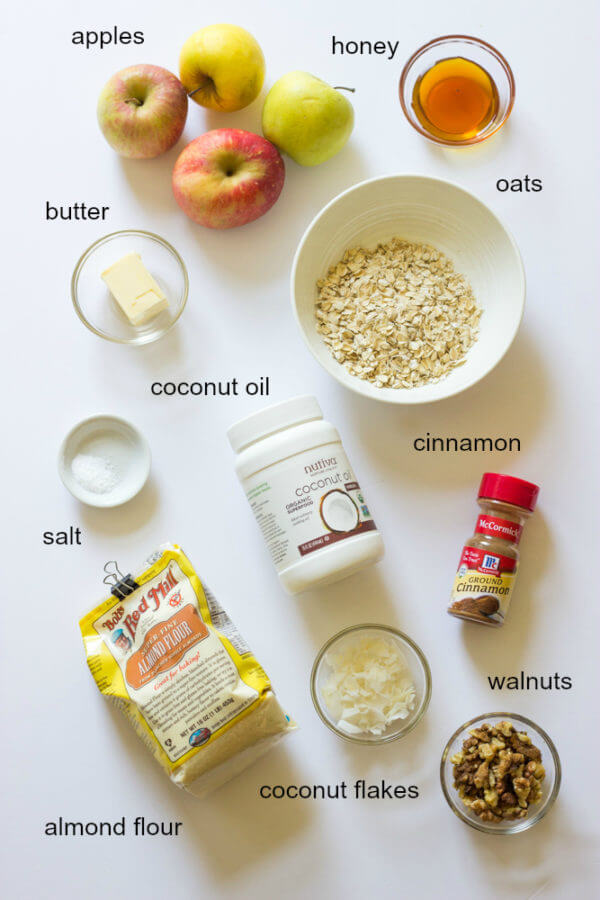 Almond Flour Apple Crisp Little Broken