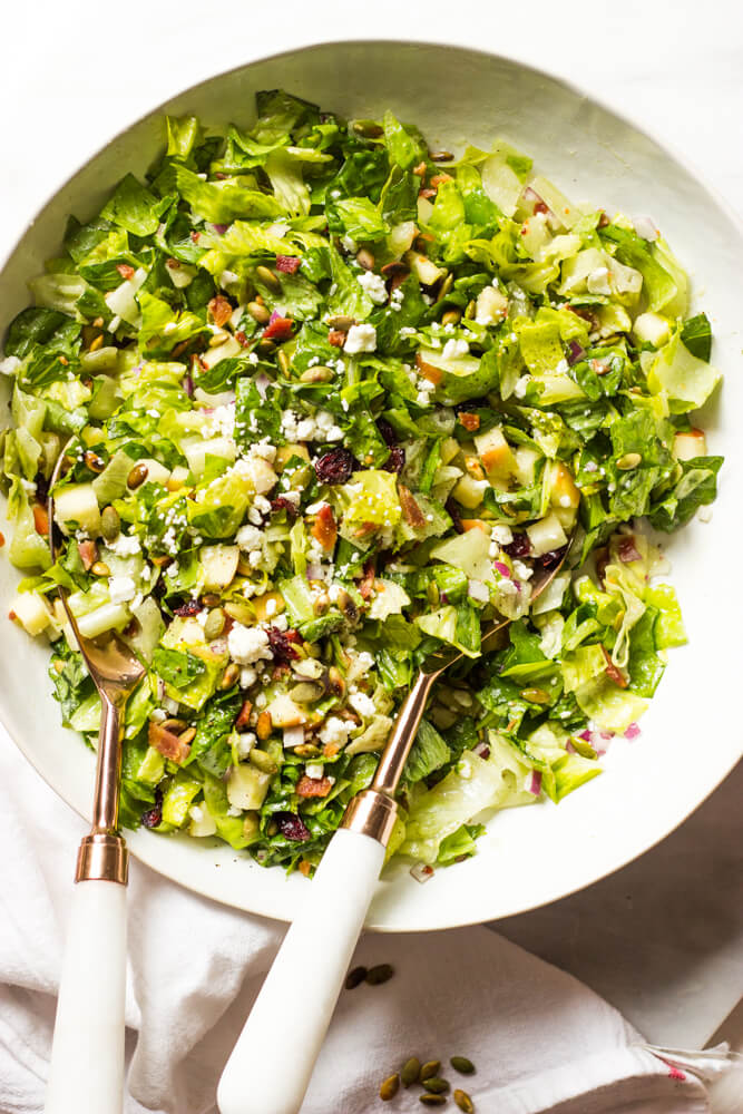 Quick Basic Chopped Salad - Easy Salad Recipe with Lots of Flavor