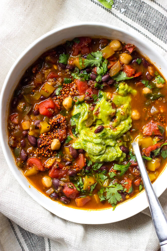 black bean quinoa chili