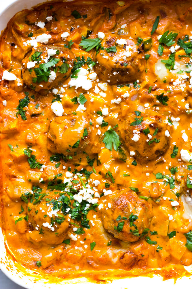 Turkey Meatballs in Roasted Pepper Sauce 10