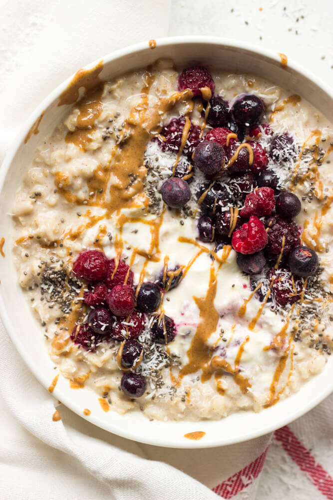 Vanilla Coconut Oatmeal Bowl - Little Broken