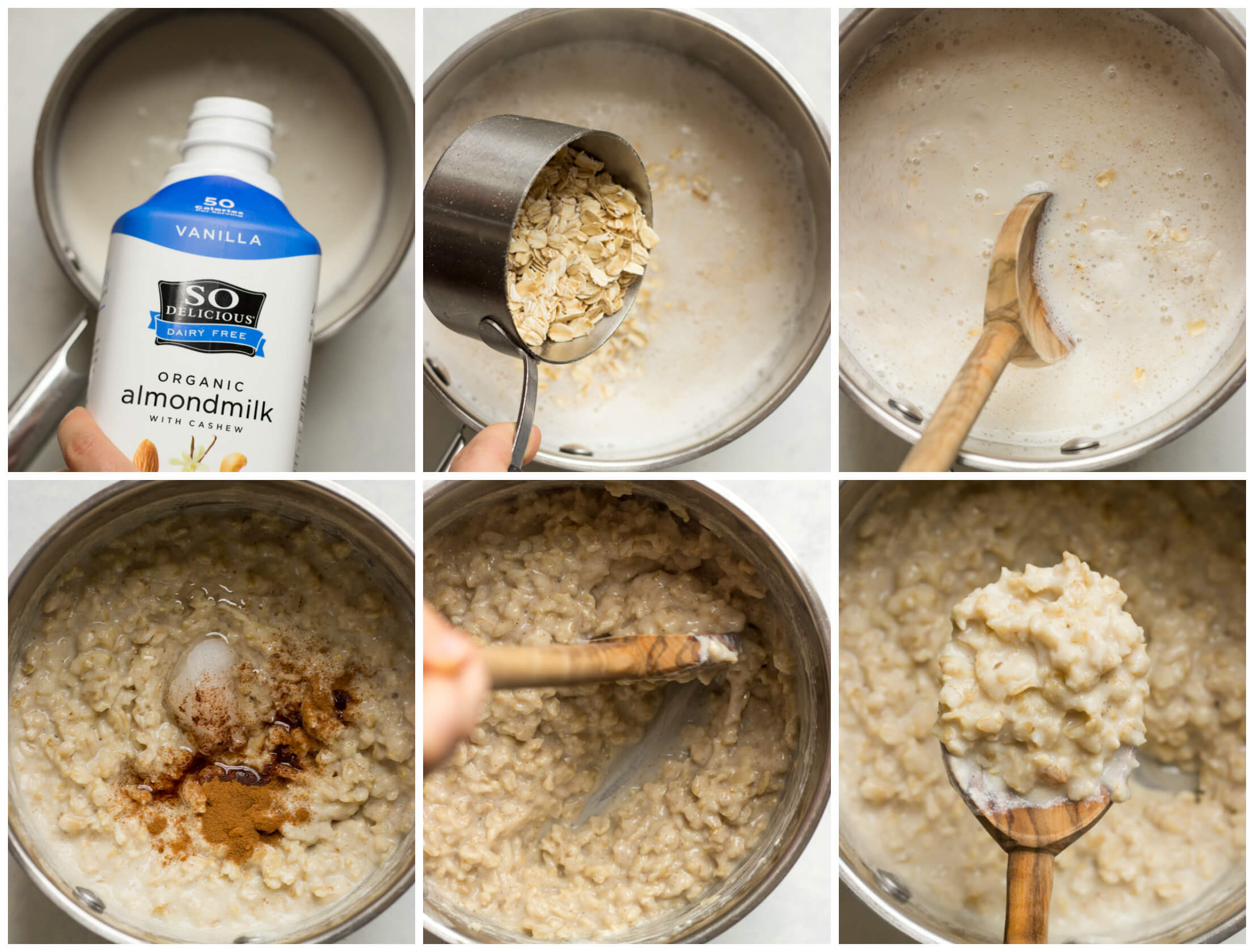 Vanilla Coconut Oatmeal Bowl - just like a smoothie bowl except it's an oatmeal bowl! Made with almond milk, coconut, and pinch of cinnamon. Add your favorite toppings and you have yourself the BEST breakfast | littlebroken.com @littlebroken