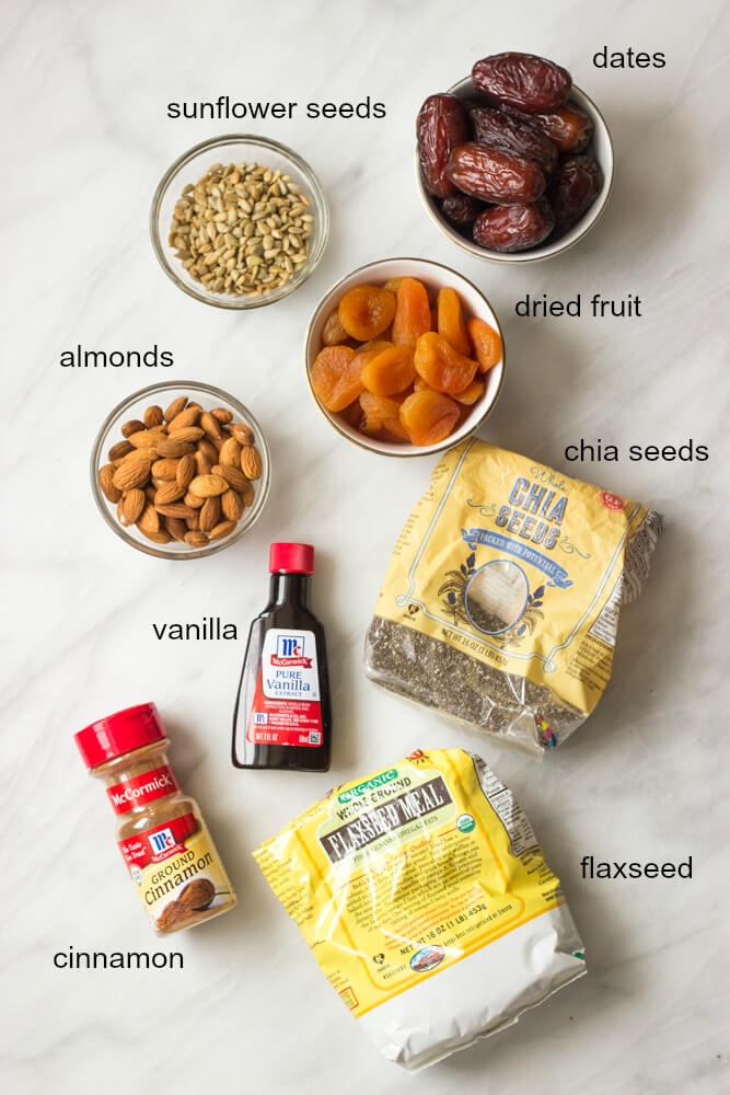 ingredients for superfood energy balls