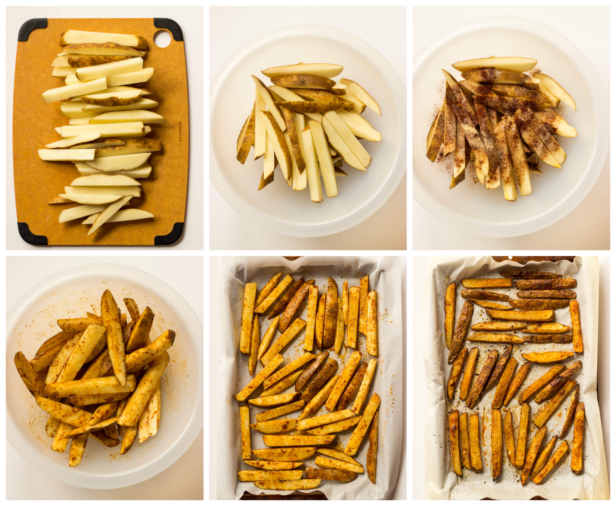 Baked Potato Fries with Avocado Dip - hot savory seasoned fries with refreshing cilantro lime and avocado dip | littlebroken.com @littlebroken