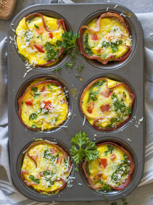 Easy Ham and Egg Muffins - Little Broken
