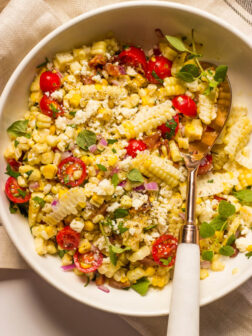 corn lime cilantro salad