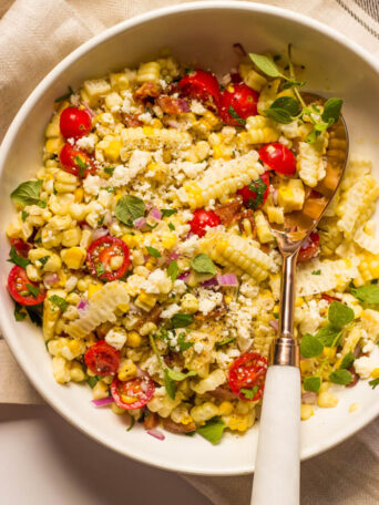 corn lime cilantro salad