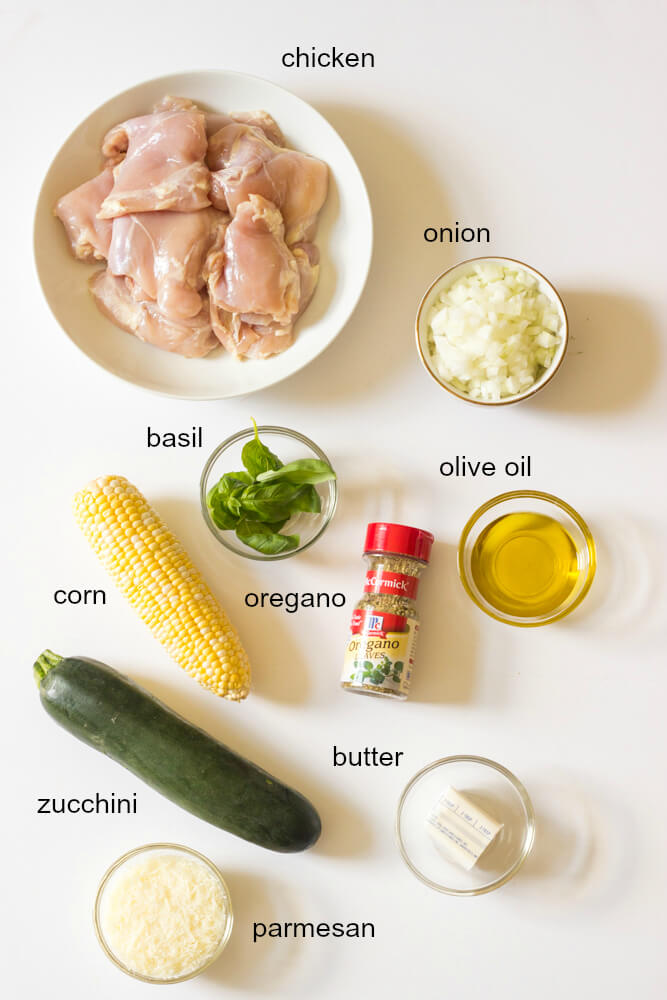ingredients for chicken with zucchini