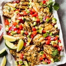 30 Minute Cilantro-Lime Chicken with Avocado Salsa-image