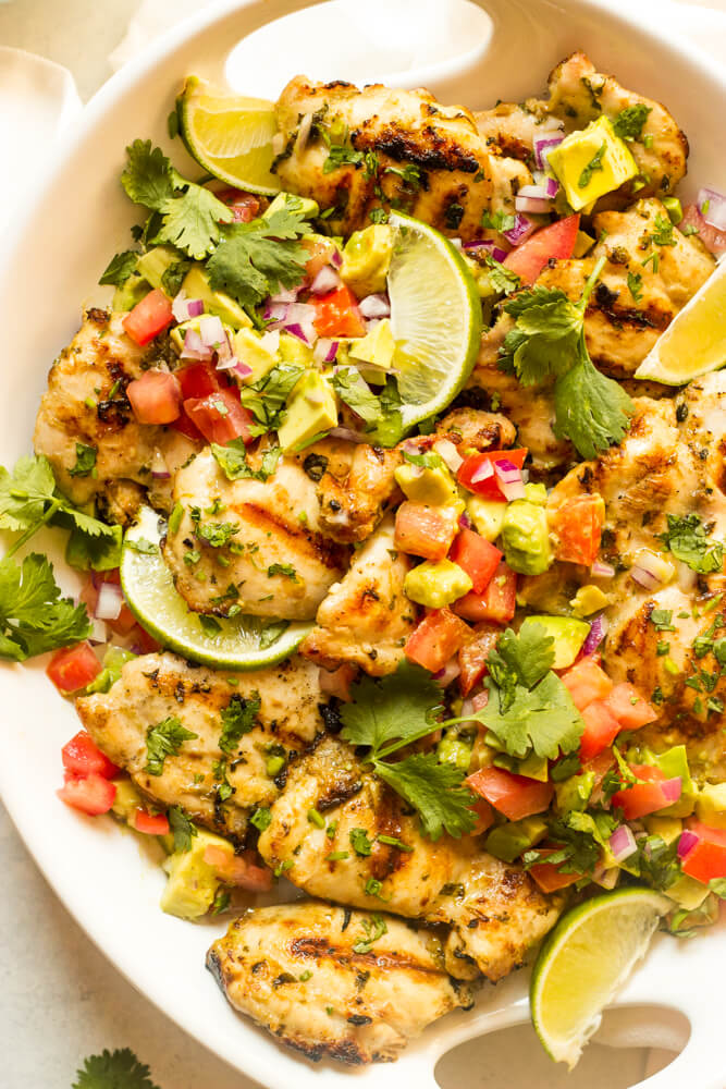 30 Minute Cilantro-Lime Chicken with Avocado Salsa ...