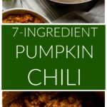 Long image of pumpkin chili