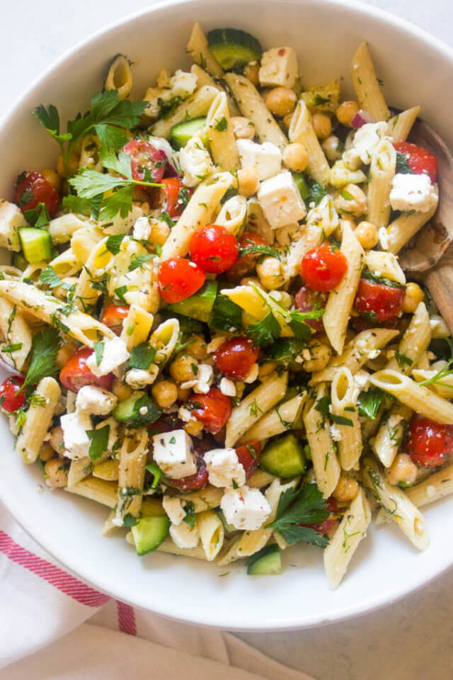 Veggie Pasta Salad with Italian Dressing Little Broken