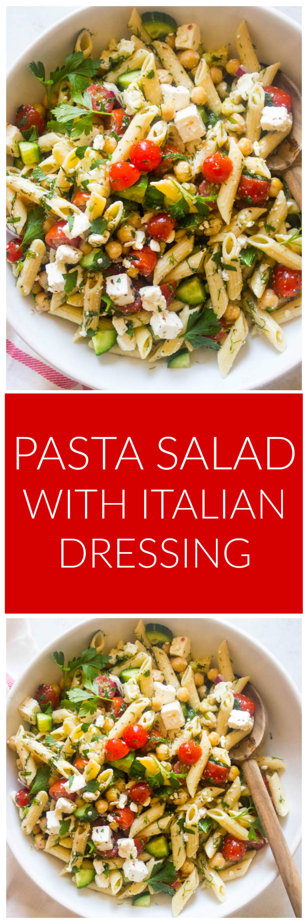 pasta salad with vegetables italian dressing Vegan italian pasta salad