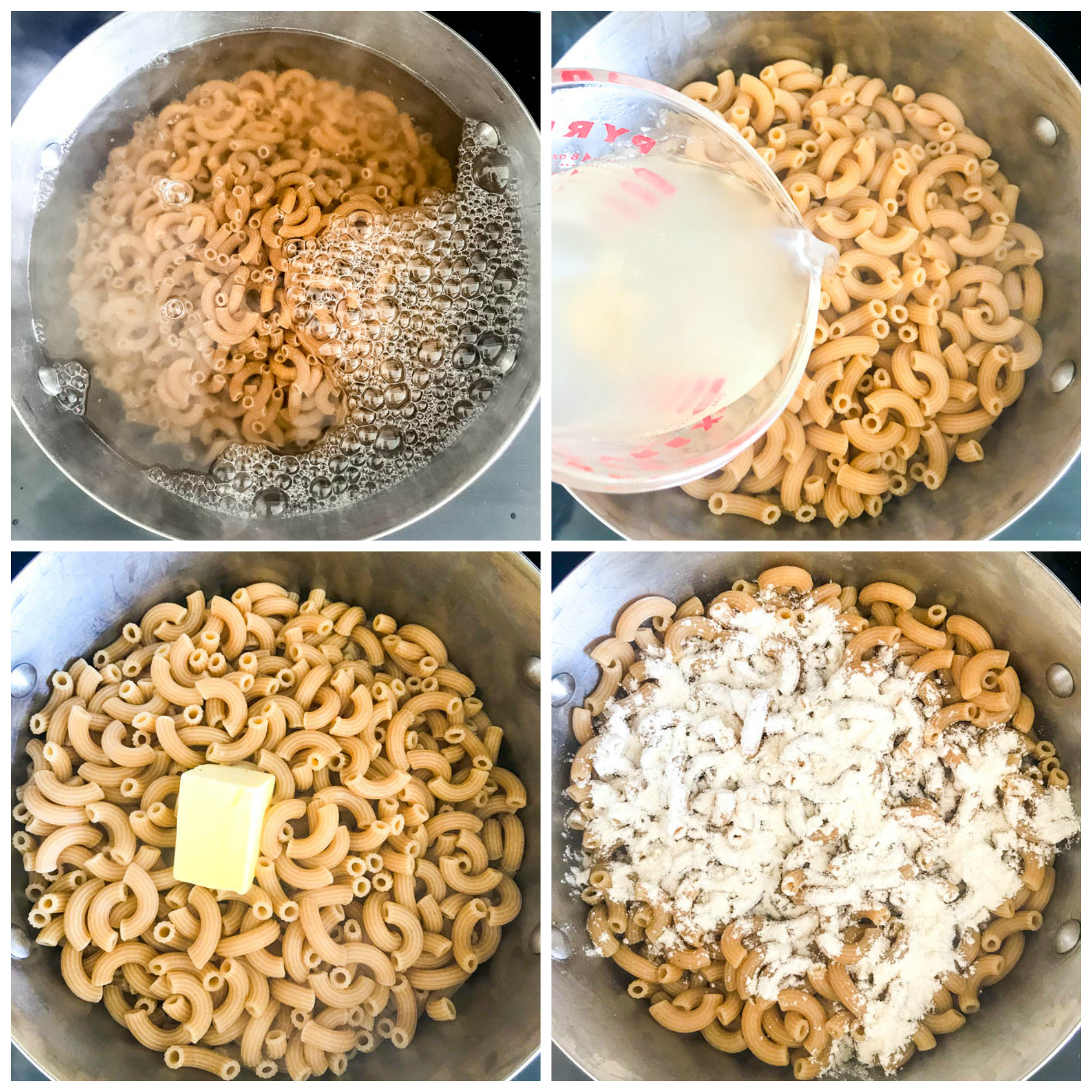 Step by step on how to make mac and cheese