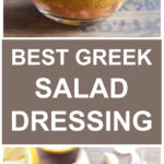 Vertical image greek salad dressing