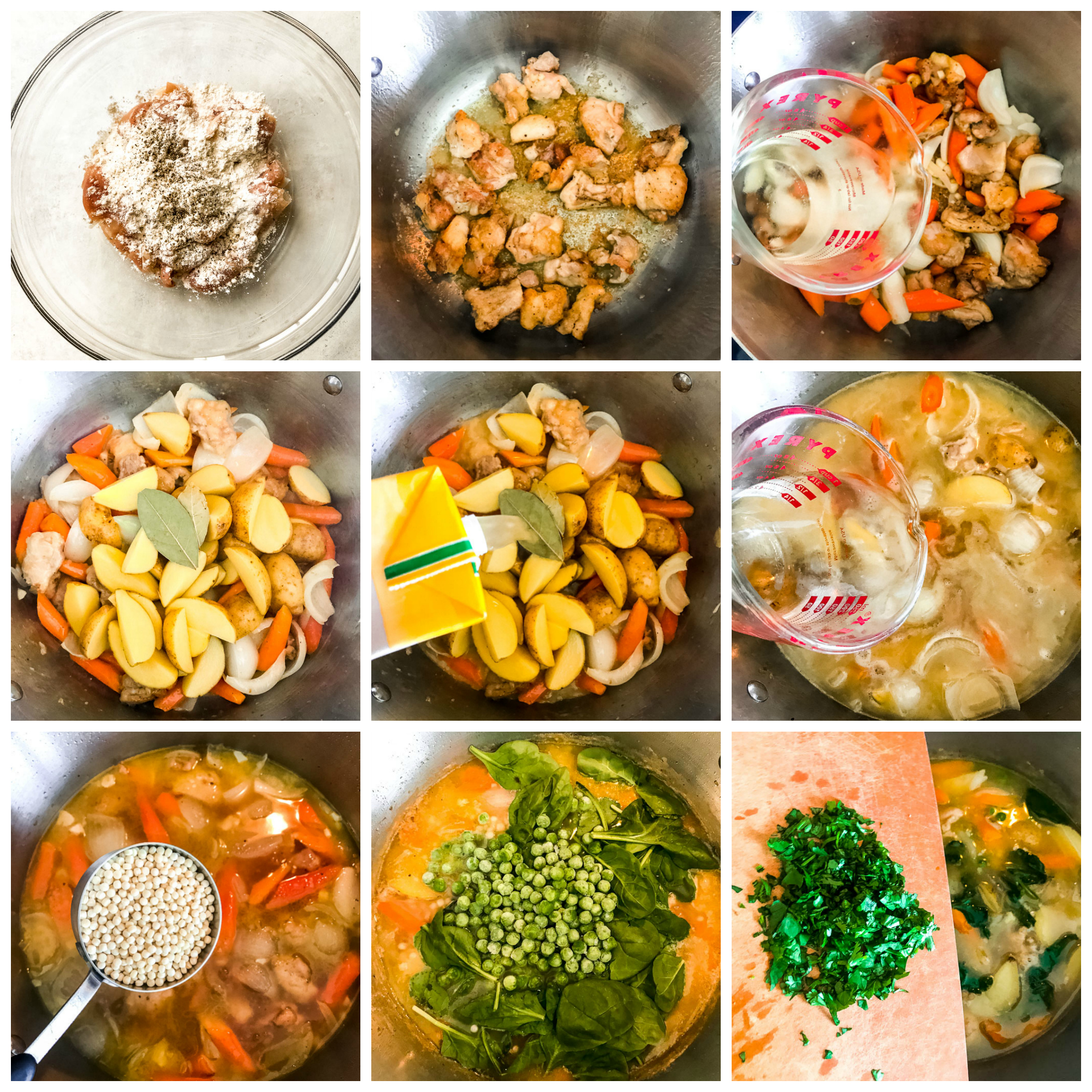 Step by step on how to make chicken vegetable stew