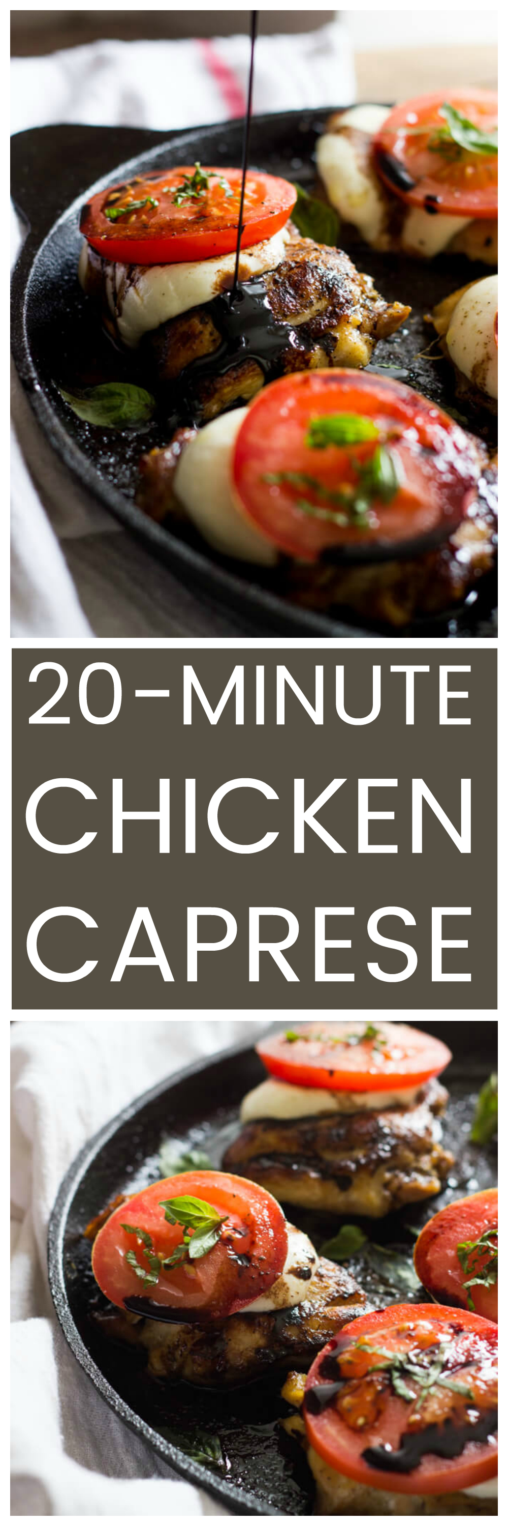20-Minute Easy Skillet Chicken Caprese - Little Broken