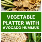 Vertical image crudite platter