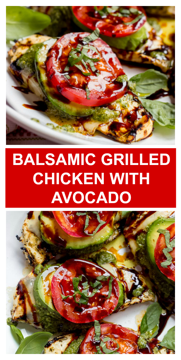 balsamic grilled chicken with avocado