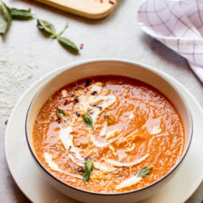 Ina Garten's Roasted Tomato Basil Soup-image
