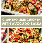 Lime chicken with avocado salsa recipe