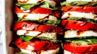 Tomato Mozzarella Salad with Balsamic Reduction