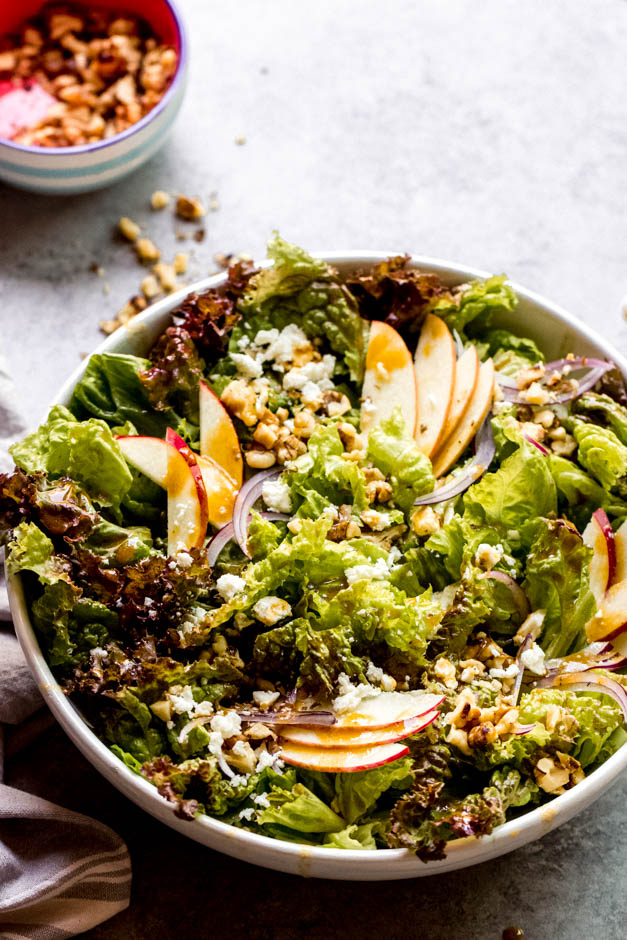 Apple Walnut Salad With Balsamic Vinaigrette Little Broken Apple Walnut Salad With Balsamic Vinaigrette Little Broken