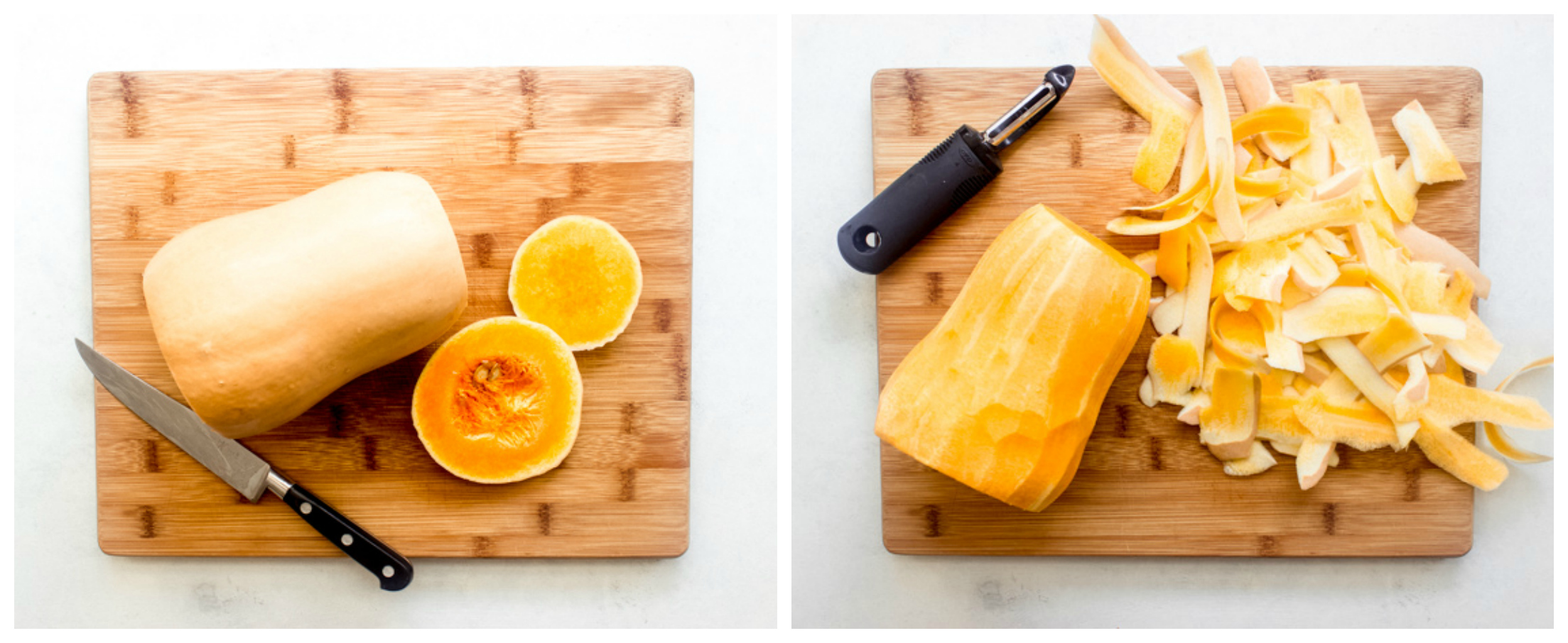 how to peel butternut squash