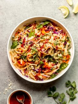 chili garlic rice noodle salad