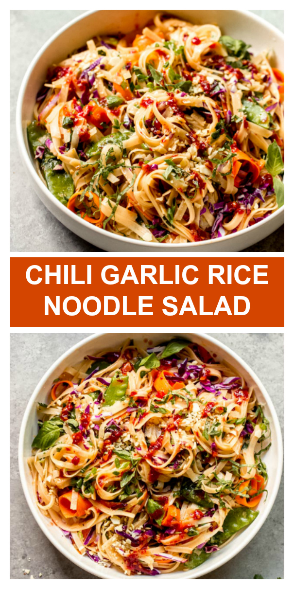 25Minute Chili Garlic Rice Noodle Salad Little Broken