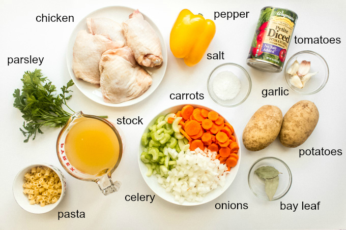 ingredients for italian chicken soup recipe